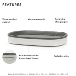 Stokke Changing Pads & Covers*- Sleepi Changer, White