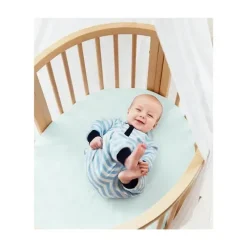 Stokke Crib & Bed Sheets*- Sleepi Fitted Sheet Powder Blue