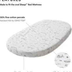 Stokke Crib & Bed Sheets*- Sleepi Fitted Sheet by Pehr, Life Aquatic