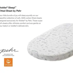 Stokke Crib & Bed Sheets*- Sleepi Fitted Sheet by Pehr, Life Aquatic