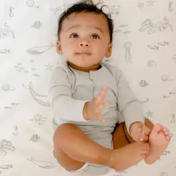 Stokke Crib & Bed Sheets*- Sleepi Fitted Sheet by Pehr, Life Aquatic