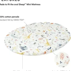 Stokke Crib & Bed Sheets*- Sleepi Mini Fitted Sheet by Pehr, Into The Wild