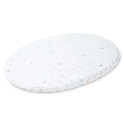 Stokke Crib & Bed Sheets*- Sleepi Mini Fitted Sheet by Pehr, Rainbow Alphabet Lines