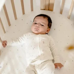 Stokke Crib & Bed Sheets*- Sleepi Mini Fitted Sheet by Pehr, Celestial