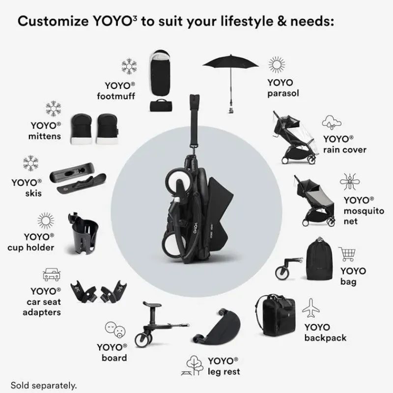 Stokke Liners & Color Packs*- Yoyo 6+ Color Pack, Black