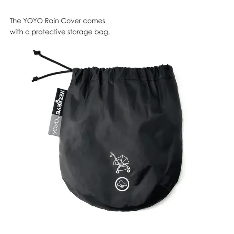 Stokke Weather Shields & Nets*- Yoyo 0+ Newborn Pack Rain Cover, Black