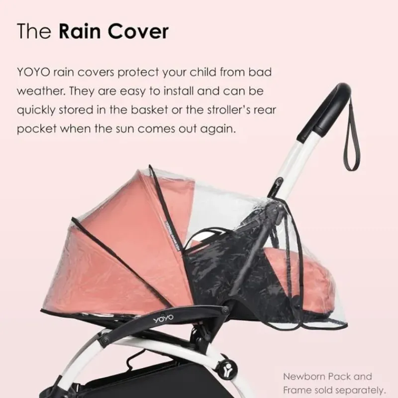 Stokke Weather Shields & Nets*- Yoyo 0+ Newborn Pack Rain Cover, Black