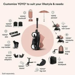 Stokke Bassinets & Carrycots*- Yoyo 0+ Newborn Pack, Ginger