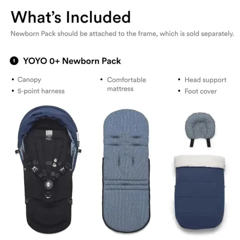 Stokke Bassinets & Carrycots*- Yoyo 0+ Newborn Pack, Air France Blue