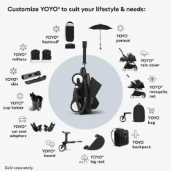 Stokke Bassinets & Carrycots*- Yoyo 0+ Newborn Pack, Olive
