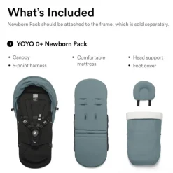 Stokke Bassinets & Carrycots*- Yoyo 0+ Newborn Pack, Aqua
