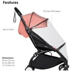 Stokke Weather Shields & Nets*- Yoyo 6+ Rain Cover, Black
