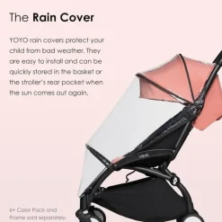 Stokke Weather Shields & Nets*- Yoyo 6+ Rain Cover, Black