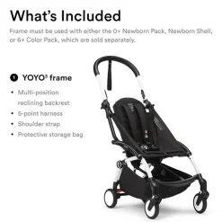 Stokke Single Strollers*- Yoyo³ Frame, White