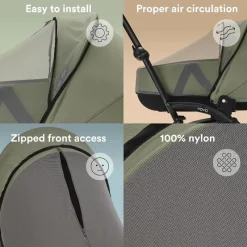 Stokke Weather Shields & Nets*- Yoyo® Newborn Shell Mosquito Net, Black