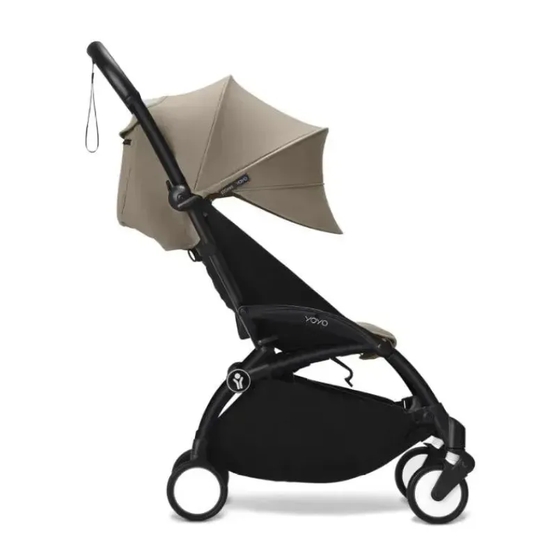 Stokke Lightweight Strollers*- Yoyo³ Stroller Black Bundle 6+ | Taupe