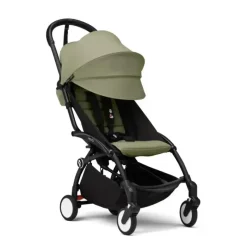 Stokke Lightweight Strollers*- Yoyo³ Stroller Black Bundle 6+, Olive
