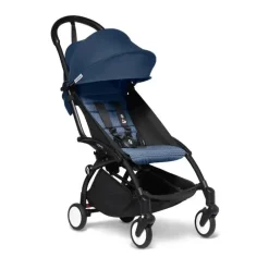 Stokke Lightweight Strollers*- Yoyo³ Stroller Black Bundle 6+, Air France Blue