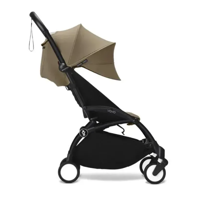 Stokke Lightweight Strollers*- Yoyo³ Stroller Black Bundle 6M+, Toffee