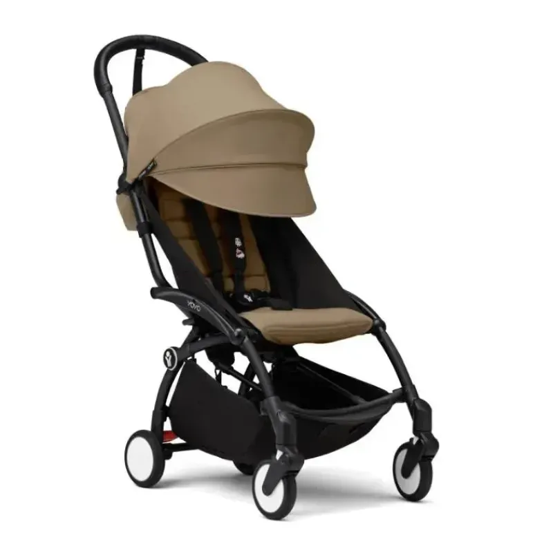 Stokke Lightweight Strollers*- Yoyo³ Stroller Black Bundle 6M+, Toffee