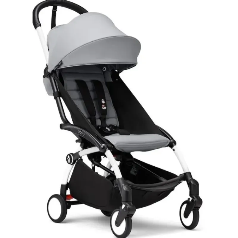 Stokke Lightweight Strollers*- Yoyo³ Stroller White Bundle 6+, Stone