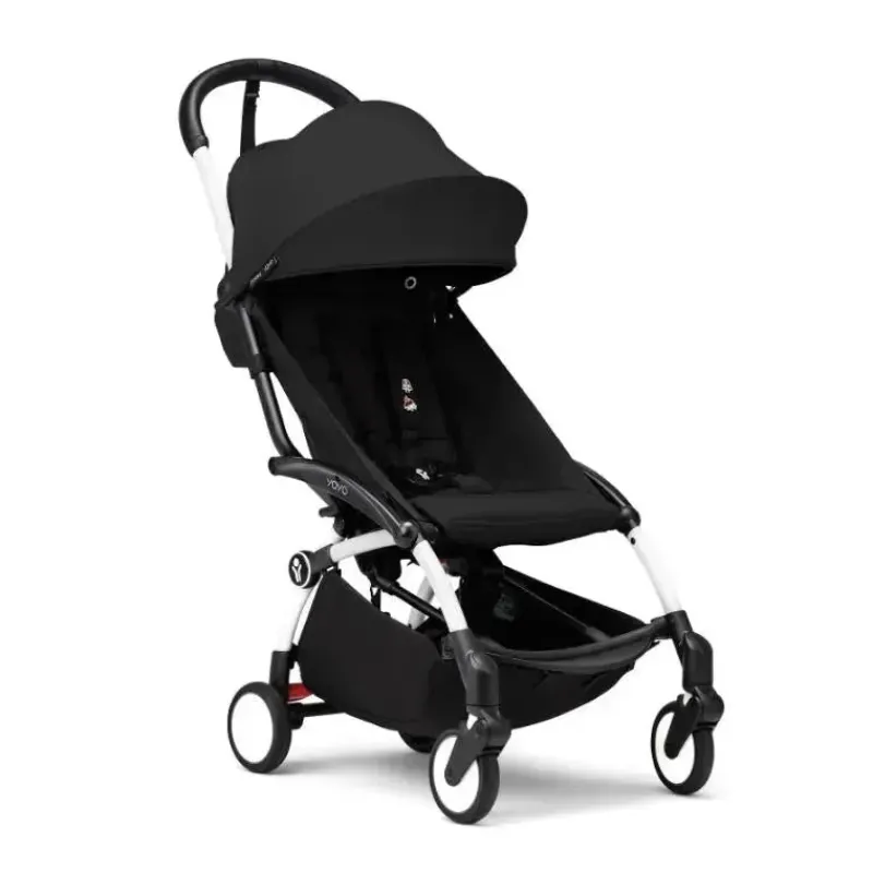 Stokke Lightweight Strollers*- Yoyo³ Stroller White Bundle 6+, Black