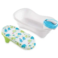 Summer Infant Bath Tubs & Seats*Newborn-to-Toddler Bath Tub Center & Showerin Blue