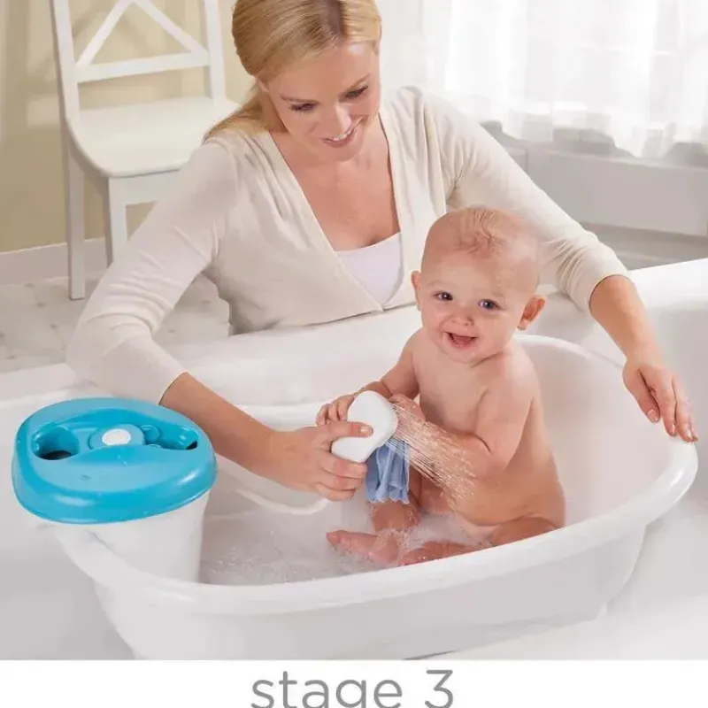 Summer Infant Bath Tubs & Seats*Newborn-to-Toddler Bath Tub Center & Showerin Blue