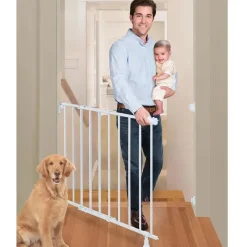 Summer Infant Baby Safety Gates*Simple-To-Secure Walk Thru Baby Gate, White Metal