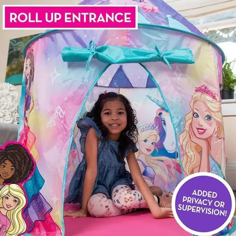 Sunny Days Entertainment,LLC Barbie*Sunny Days - Barbie Pop Up Castle Dreamtopia Pink Princess Play Tent