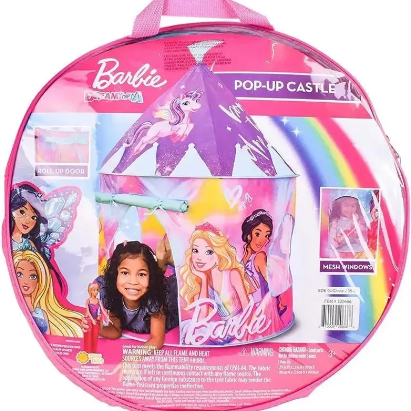 Sunny Days Entertainment,LLC Barbie*Sunny Days - Barbie Pop Up Castle Dreamtopia Pink Princess Play Tent