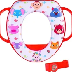 Sunny Days Entertainment,LLC Cocomelon*Sunny Days - Cocomelon Soft Potty Training Seat, Red