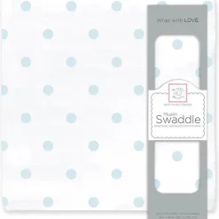 Swaddle Designs Swaddles & Wearable Blankets*- Blue French Dots Muslin Swaddle Blanket