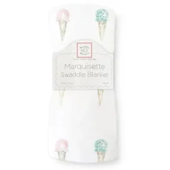 Swaddle Designs Swaddles & Wearable Blankets*- Marquisette Swaddle Blanket, Watercolor Ice Cream Cones