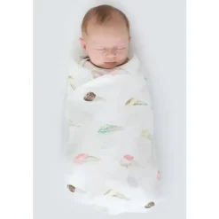 Swaddle Designs Swaddles & Wearable Blankets*- Marquisette Swaddle Blanket, Watercolor Ice Cream Cones