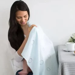 Swaddle Designs Swaddles & Wearable Blankets*- 3Pk Bubbly Soft Blue, Marquisette Swaddles