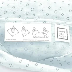 Swaddle Designs Swaddles & Wearable Blankets*- 3Pk Bubbly Soft Blue, Marquisette Swaddles