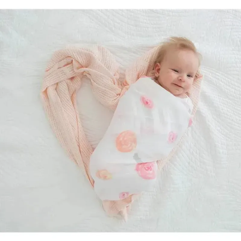 Swaddle Designs Swaddles & Wearable Blankets*- 3Pk Muslin Swaddle Blankets, Watercolor Roses