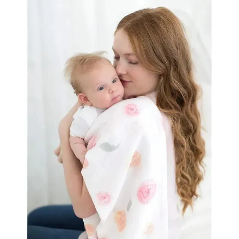 Swaddle Designs Swaddles & Wearable Blankets*- 3Pk Muslin Swaddle Blankets, Watercolor Roses