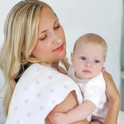 Swaddle Designs Swaddles & Wearable Blankets*- Sterling French Dots Muslin Swaddle Blanket