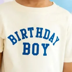 Sweet Wink Baby Tops|Birthday Party*- Birthday Boy Varsity Short Sleeve T-Shirt Kids Birthday