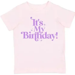 Sweet Wink Baby Tops|Birthday Party*- It's My Birthday Short Sleeve Shirt Girl Kids Birthday Tee