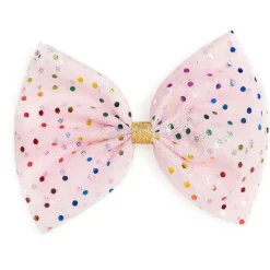 Sweet Wink Baby Hair Accessories*- Kids Hair Clip Pink Confetti Tulle Bow
