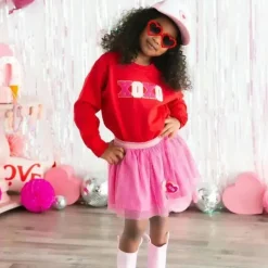 Sweet Wink Dresses|Baby Dresses & Skirts*- Kids Heart Patch Valentine's Day Tutu