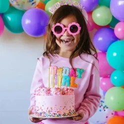 Sweet Wink Birthday Party*- Kids Pink Birthday Girl Headband
