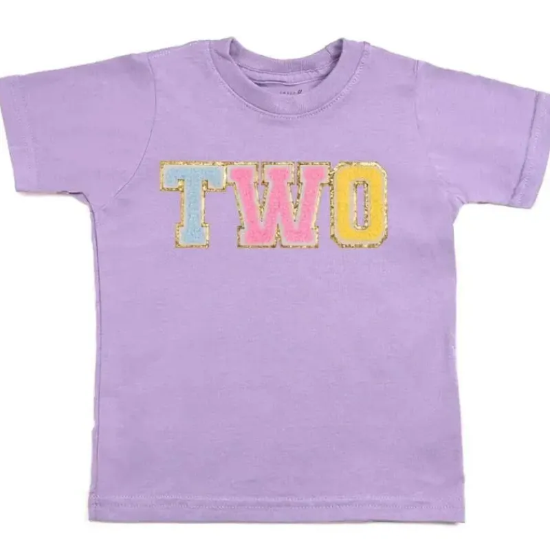 Sweet Wink Birthday Party*- Kids Second Birthday Patch Short Sleeve T-Shirt