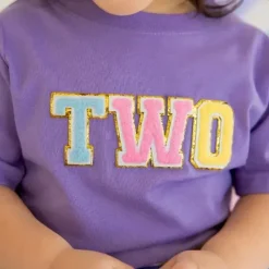 Sweet Wink Birthday Party*- Kids Second Birthday Patch Short Sleeve T-Shirt
