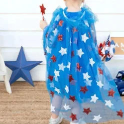 Sweet Wink Baby Gloves & Socks*- Kids 4Th Of July Cape Patriotic Star Cape