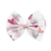Sweet Wink Baby Hair Accessories*- Kids Valentine's Day Glitter Heart Tulle Bow Clip