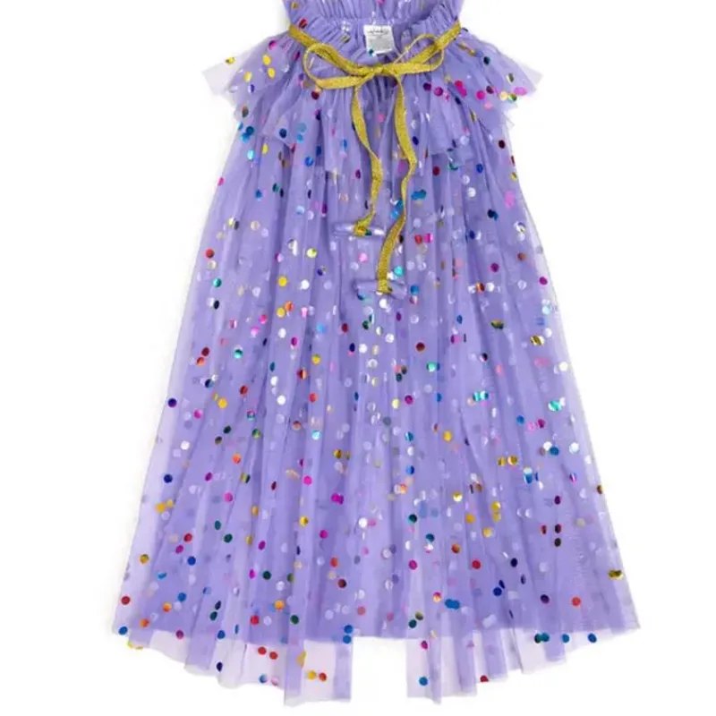 Sweet Wink Baby Coats, Sweaters & Jackets*- Lavender Confetti Cape Kids Dress Up